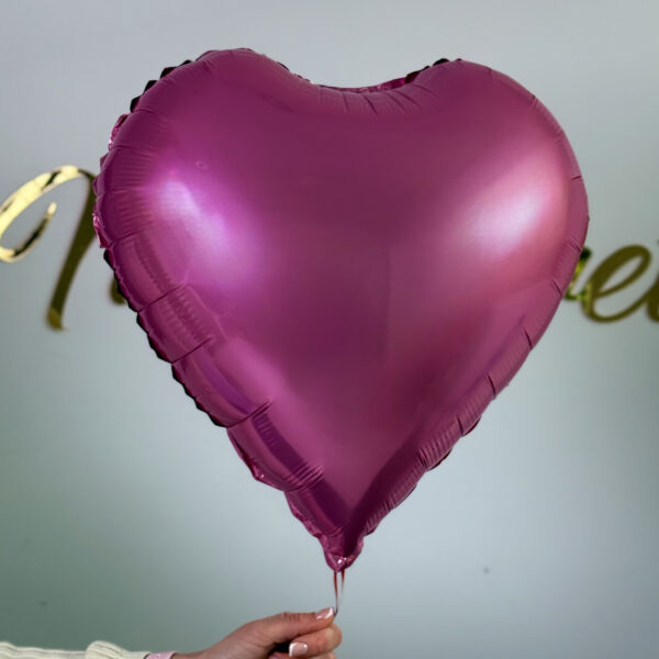 Balon serce różowe